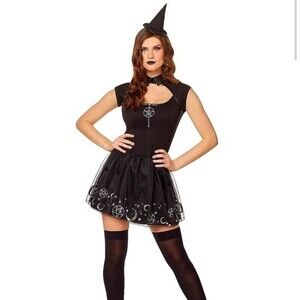 Black Magic Witch Halloween Costume Small Witchy Goth Cosplay Whimsygoth Magic